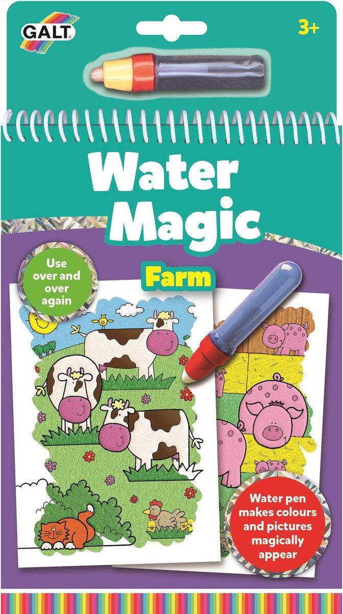 Galt waterkleurboek water magic boerderij - kleurboek
