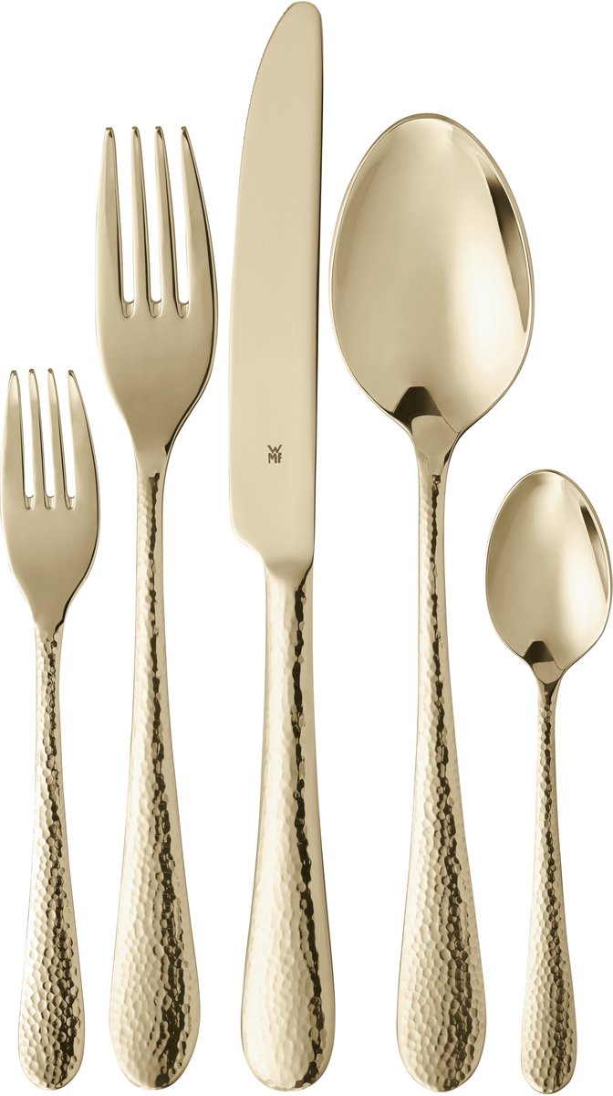 Wmf sitello bestekset - 30-delig - goudkleurig - voor 6 personen - luxe design