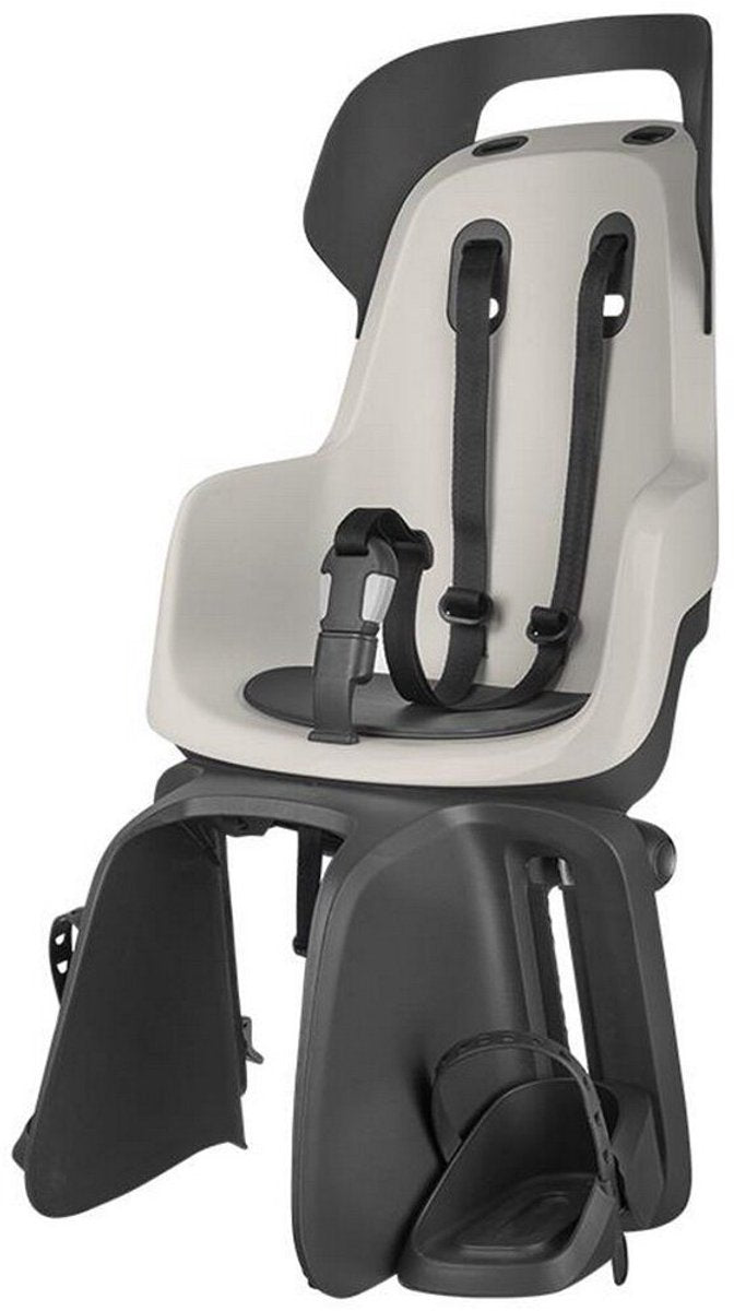 kinderzitje achter Bobike Maxi Go dragerbevestiging creme