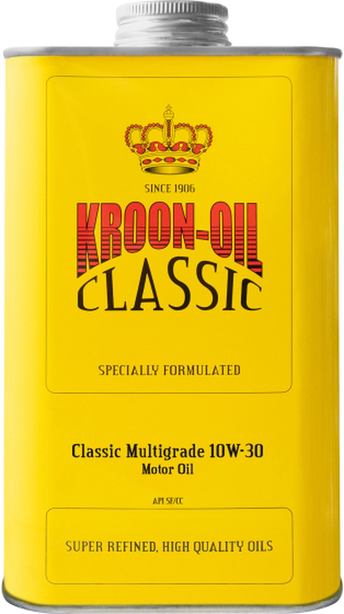 Kroon-oil motorolie classic multigrade - sae 10w-30 - 1 liter - minerale olie
