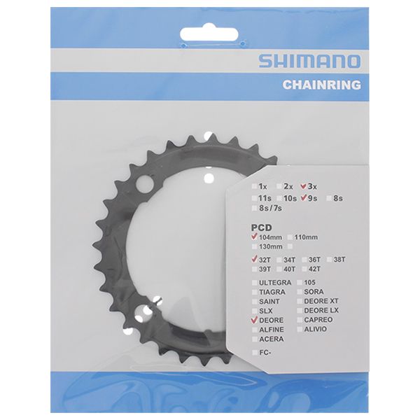 Plateau 32T Shimano Deore FC-M590 - noir