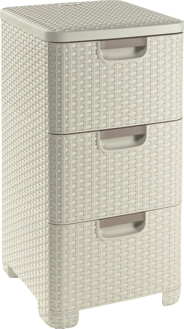 Curver style ladesysteem - 3x 14l - vintage wit