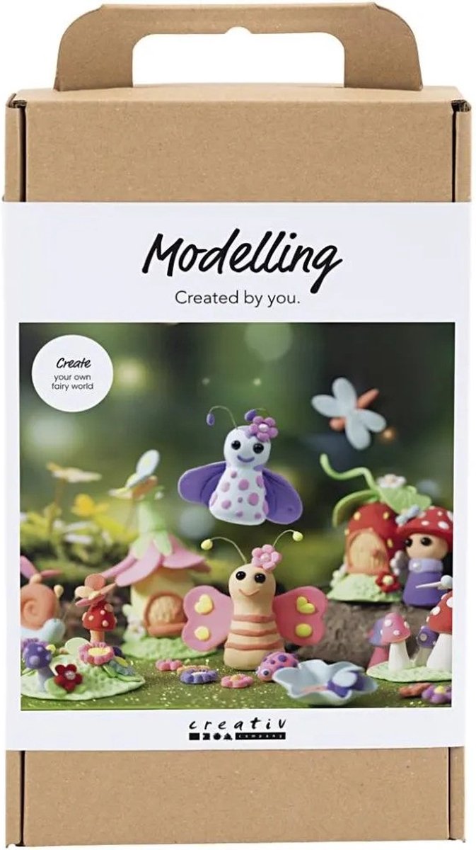 Creativ company hobbyset elfje boetseren pastelkleuren