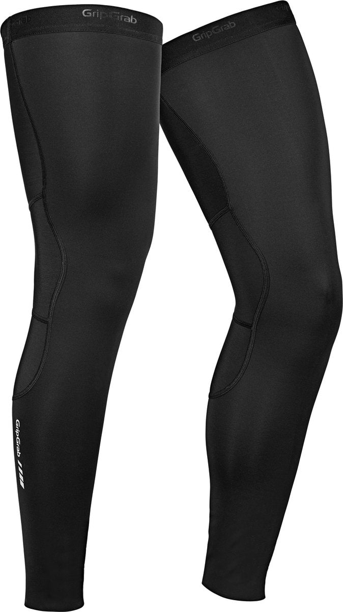 Gripgrab - aquarepel 2 leg warmers waterafstotende beenstukken thermal winter fiets beenwarmers - zwart - unisex - maat l