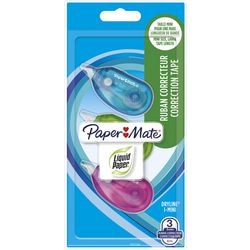 Papermate correctieroller 5 mm x 6 m wit 3 stuks