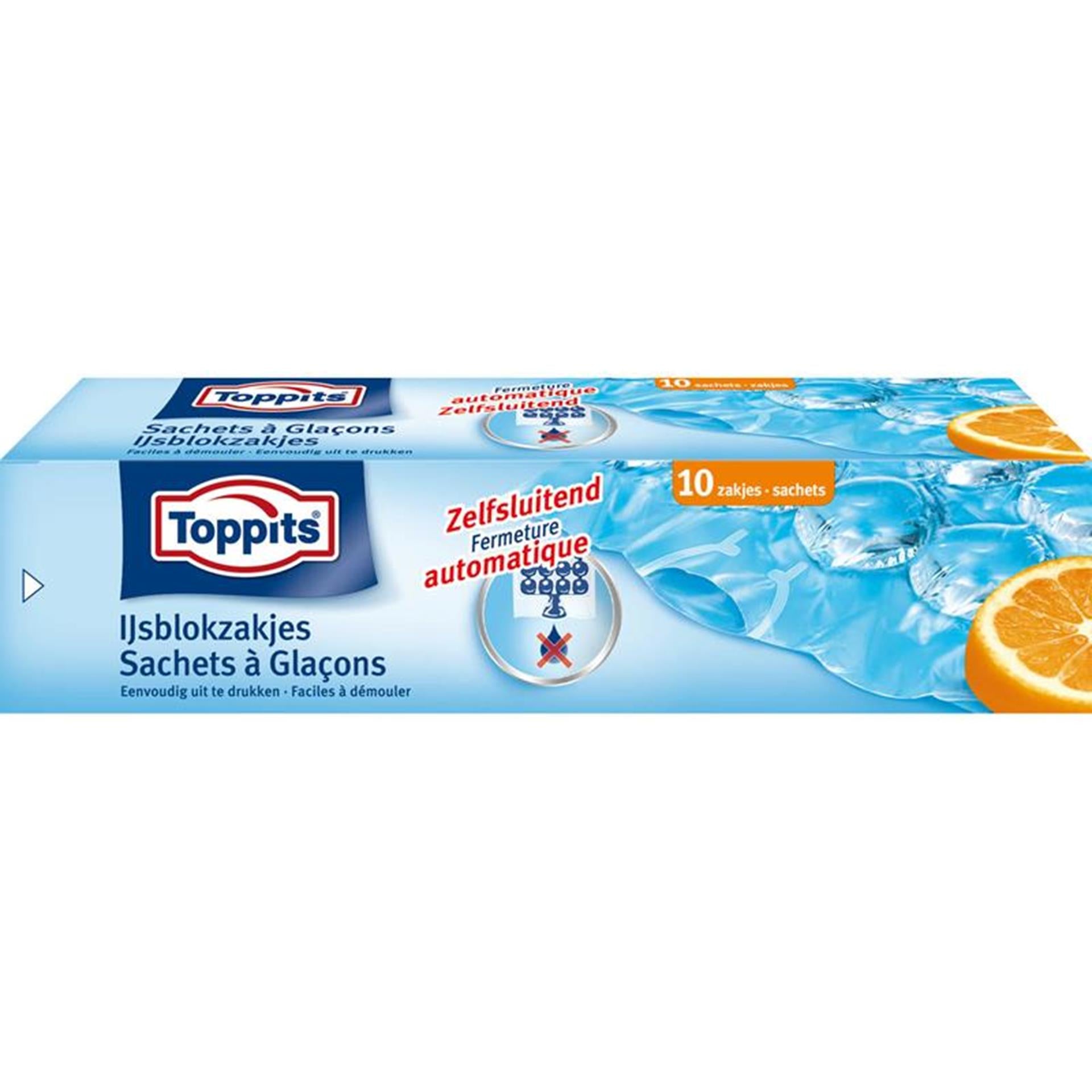 Toppits ijsblokjeszakjes zelfsluitend