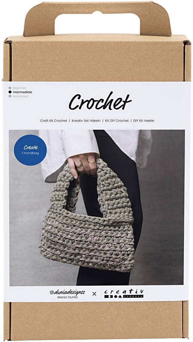 Creativ company https: www.cchobby.nl hobbyset-haken-stoere-tas-olijfgroen-1-doos
