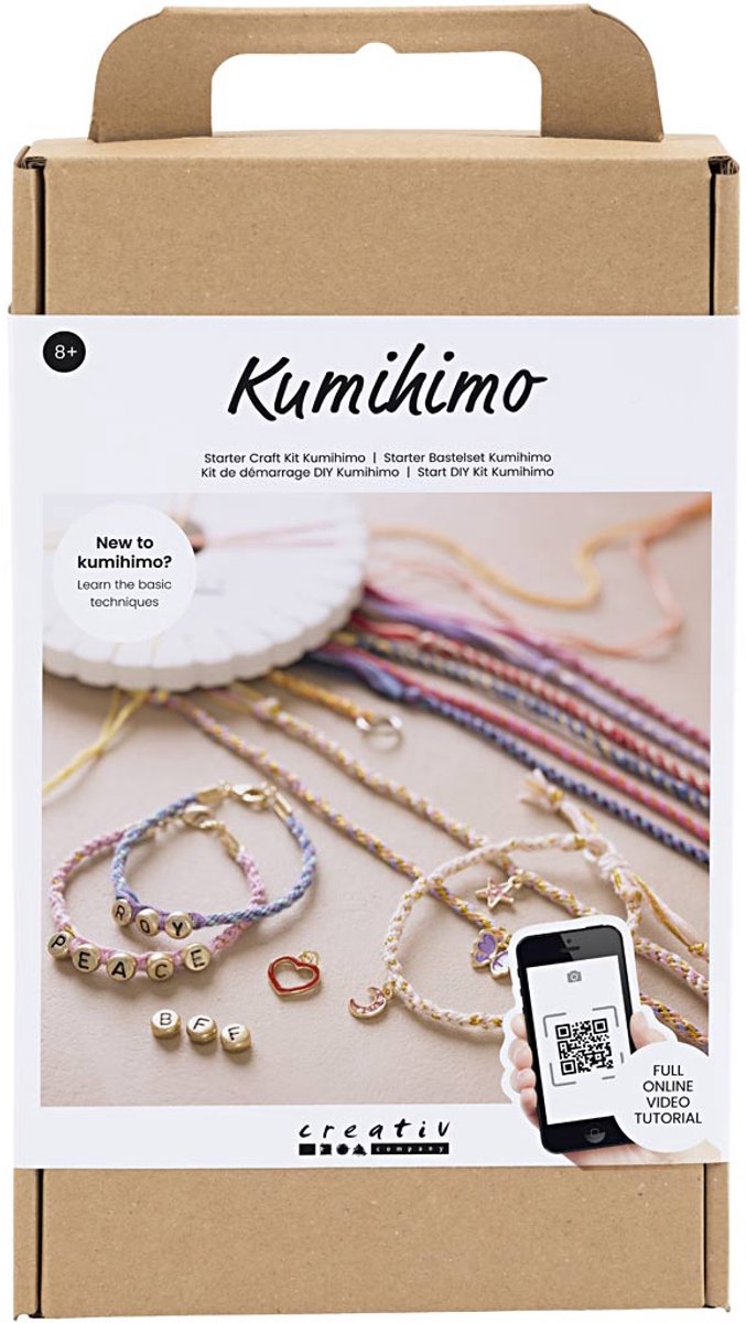 Creativ Company Starter hobbyset kumihimo vriendschapsarmband 1 doos