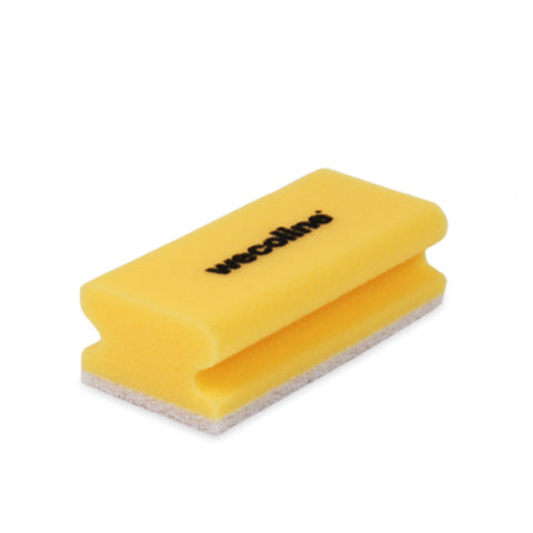Wecoline weco schuurspons met grip geel wit 142x70x45 mm (10 stuks)