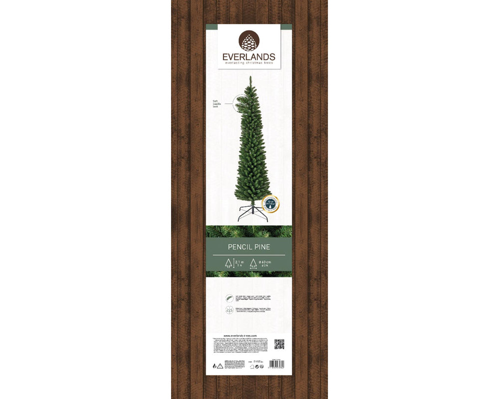 Decoris everlands kunstkerstboom pencil pine h210cm diameter 60cm