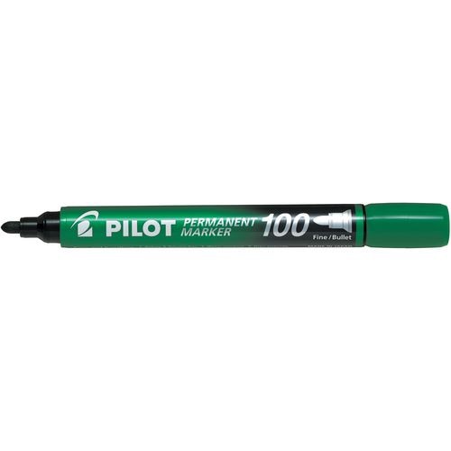 Permanent marker pilot 100 1mm ronde punt groen