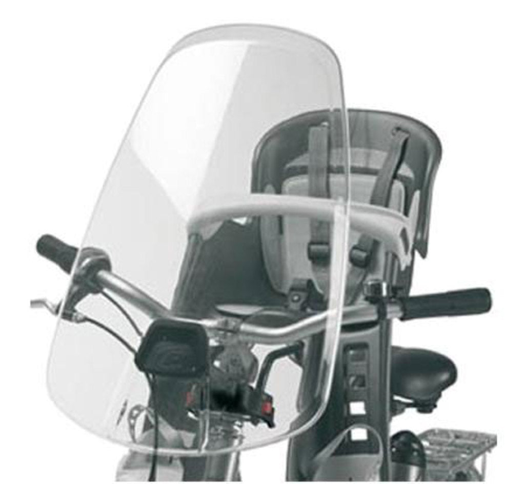 Siège enfant pour Polisport Bilby-JR avec pare-brise - gris noir