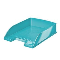 Leitz wow brievenbak - a4 - ijsblauw metallic