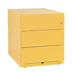 Ladenblok bisley nwa59m7sss102 3 laden verrijdbaar cilinderslot geel