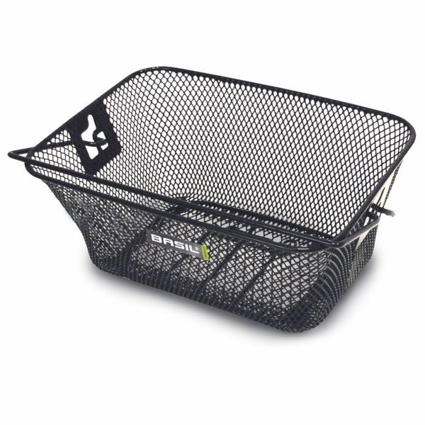 Basil Tigre - children's bike basket - front or rear - black