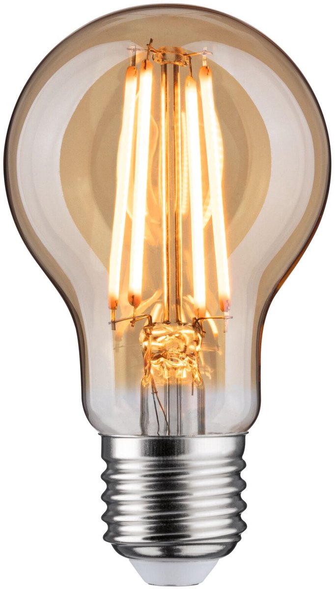 Paulmann 1879 filament 230 v 3-step-dim led-gloeilamp e27 470lm 6w 1800k dimbaar goud