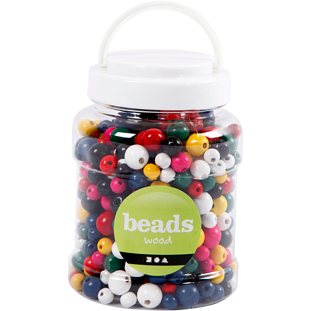 Creativ company https: www.cchobby.nl houten-kralen-d-8-10-12-mm-gatgrootte-2-2-5-mm-ca-540-stuk-diverse-kleuren-175-gr-400-ml-1-emmer