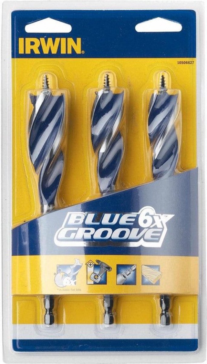 Irwin blue groove 6x, 3-delige set: 20 22 25 mm - 10506627