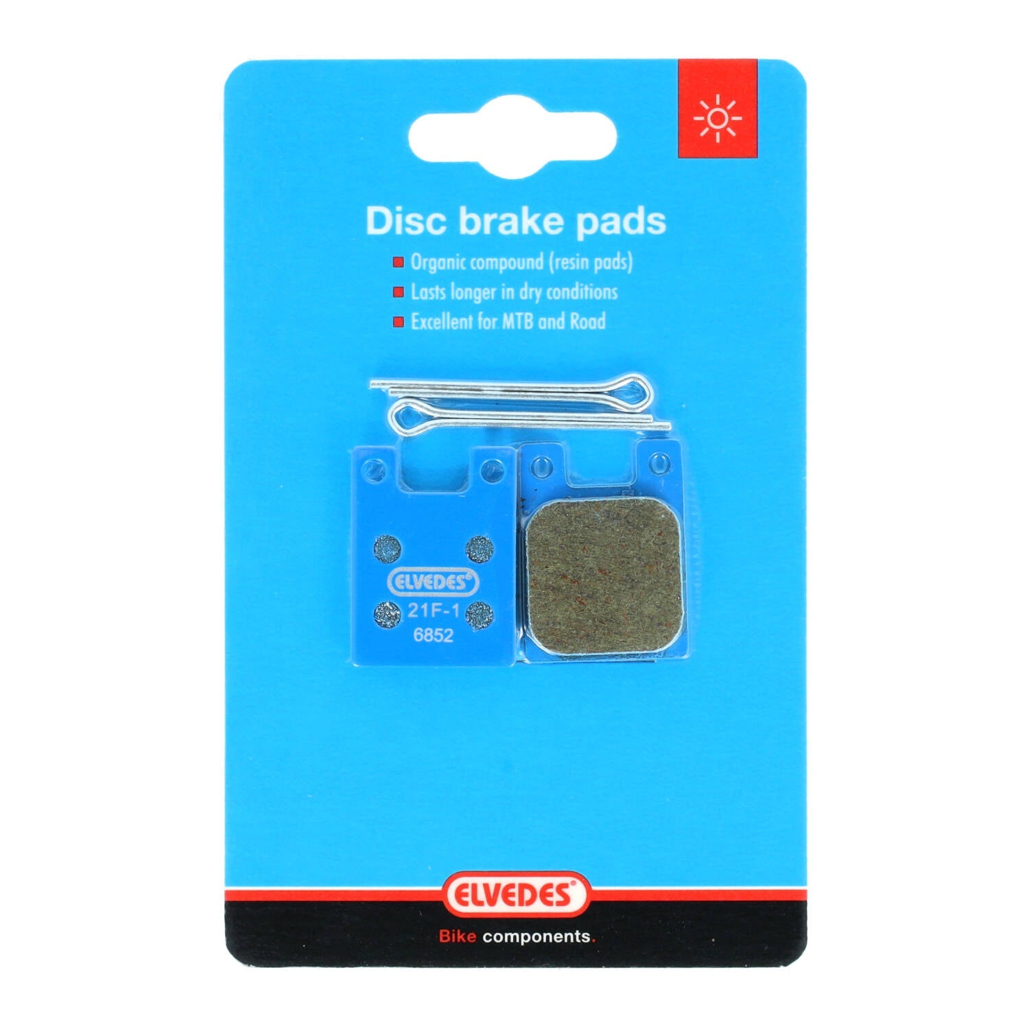 Schijfremblokset organisch Elvedes Hope 2 Piston en Giant MPH 2000 (1 paar)
