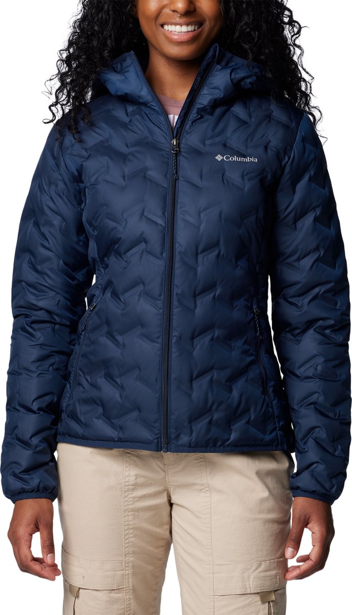 Columbia delta ridge™ ii down hooded jacket women's outdoorjas - collegiate navy - maat xs