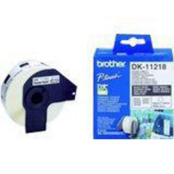 Ronde etiketten dk11218 zwart op wit