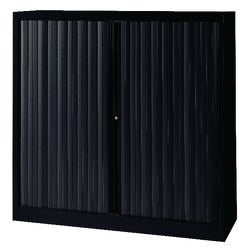 Roldeurkast bisley eurotambours plus 120x43x118,1cm zwart