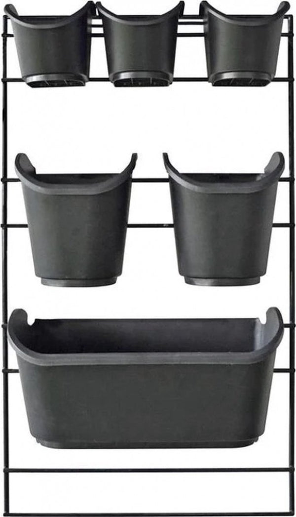 Nature - verticaal tuinieren met metalen frame - h84 x 48cm - complete set
