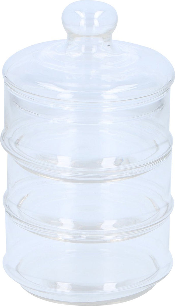 Alpina voorraadpot - glas - 3-laags - ø 12 cm