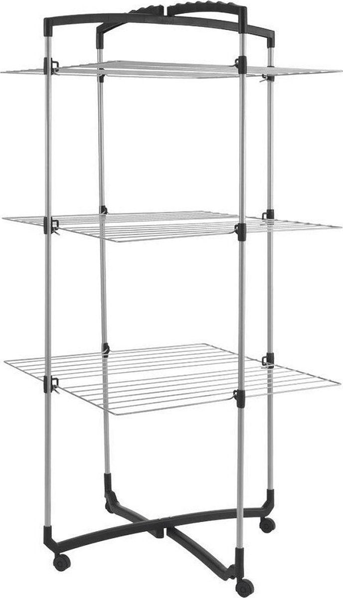 Metaltex tomado-droogtoren faro zilver 72 x 69 x 134 cm