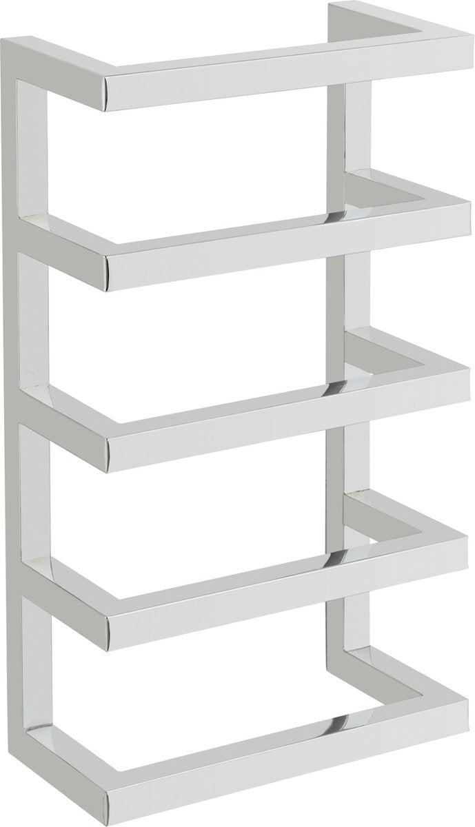 Wenko wand handdoekrek fondiro rvs glanzend 24x42cm - handdoekhouder - handdoekenrek - handdoekstang