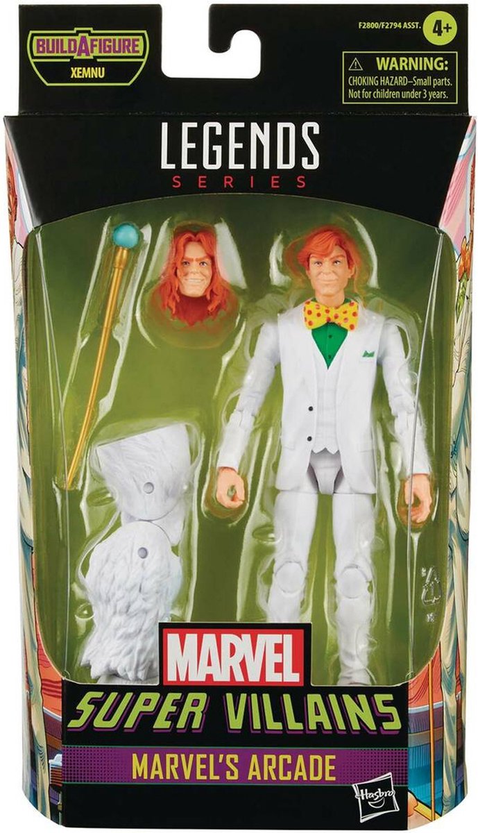 Hasbro marvel legends series - build-a-figuur xemnu wave - marvel super villains marvel's arcade action figuur 15cm