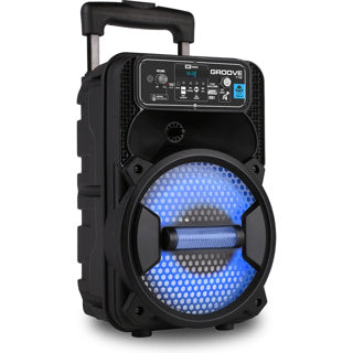 Idance boombox + wielen + microfoon