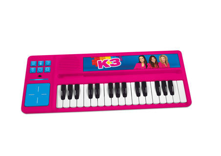 K3 speelgoedinstrument - piano met drumpad - met fragmenten van 5 liedjes - inclusief batterijen