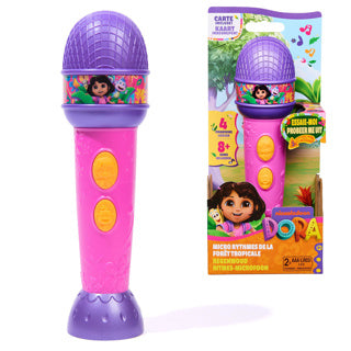 Spinmaster dora microfoon met muziek geluid (nl fr) | 2 stuks