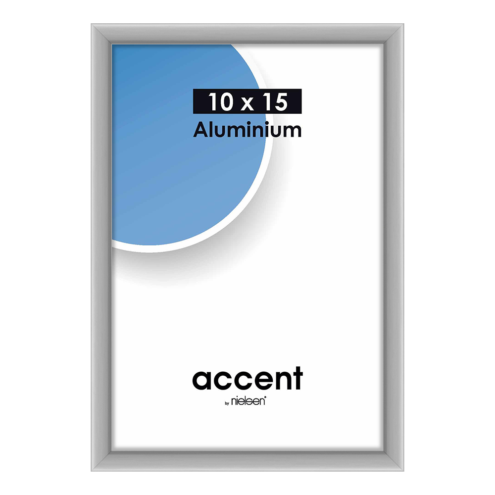 Nielsen design nielsen fotolijst 51224 accent mat zilver 10x15 cm
