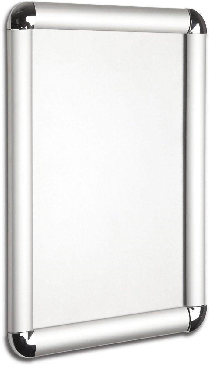 Seco kliklijst - formaat a4 - 25mm zilver - fotolijst met ronde hoeken - se-rounda4