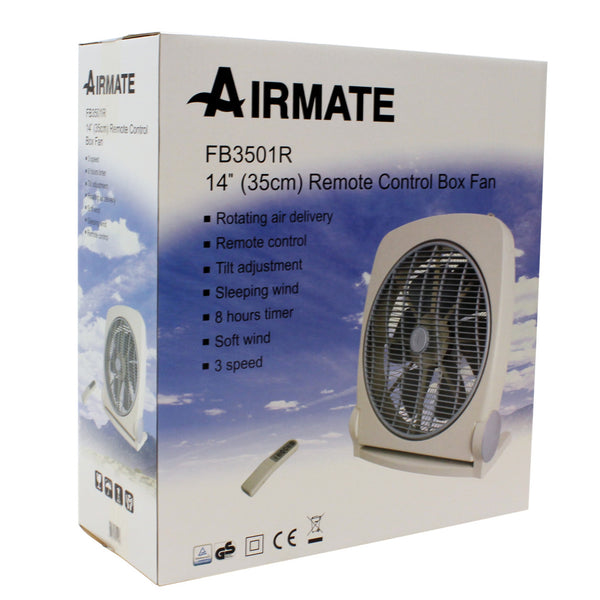 Airmate box ventilator + afstandsbediening 8u timer