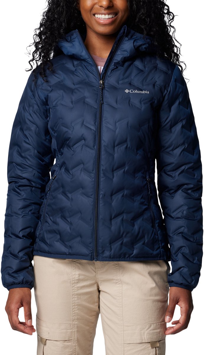 Columbia delta ridge™ ii down hooded jacket women's outdoorjas - collegiate navy - maat xl