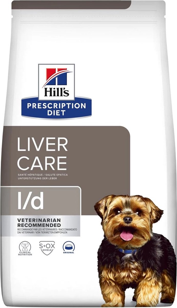 Hill's hill’s prescription diet canine l d liver care – droogvoer voor honden – 4 kg