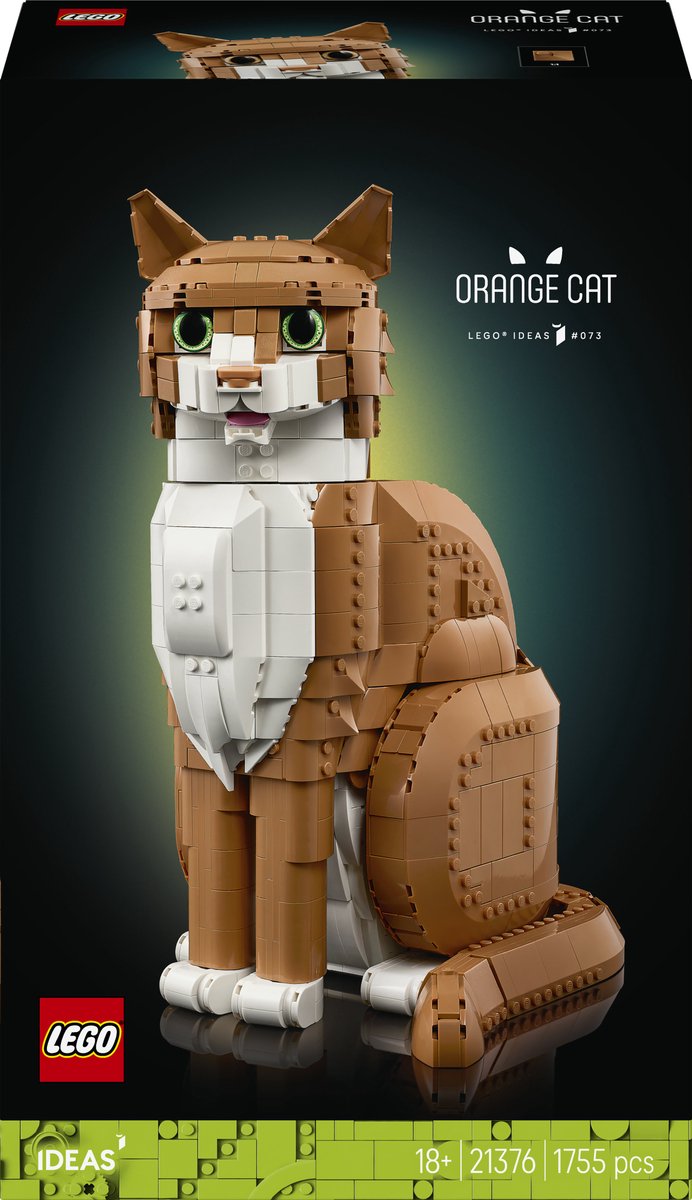 Lego ideas oranje kat bouwpakket - 21376