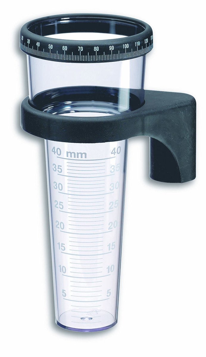 Tfa dostmann tfa regenmeter neerslagmeter - analoog - kunststof - 21 cm - zonder stok - buiten tuin