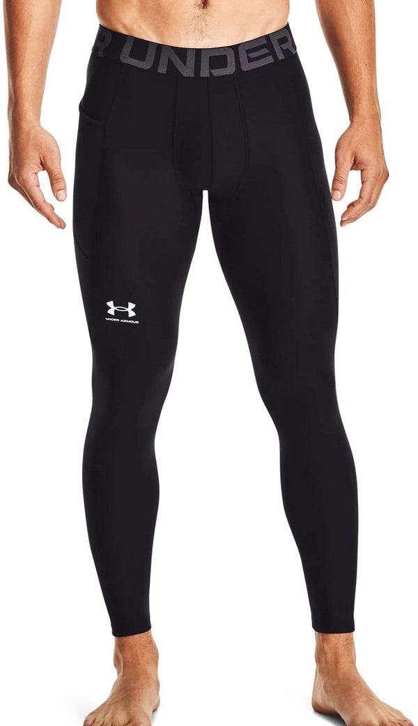 Under armour ua hg armour leggings-blk heren sportbroek - zwart - wit xxl