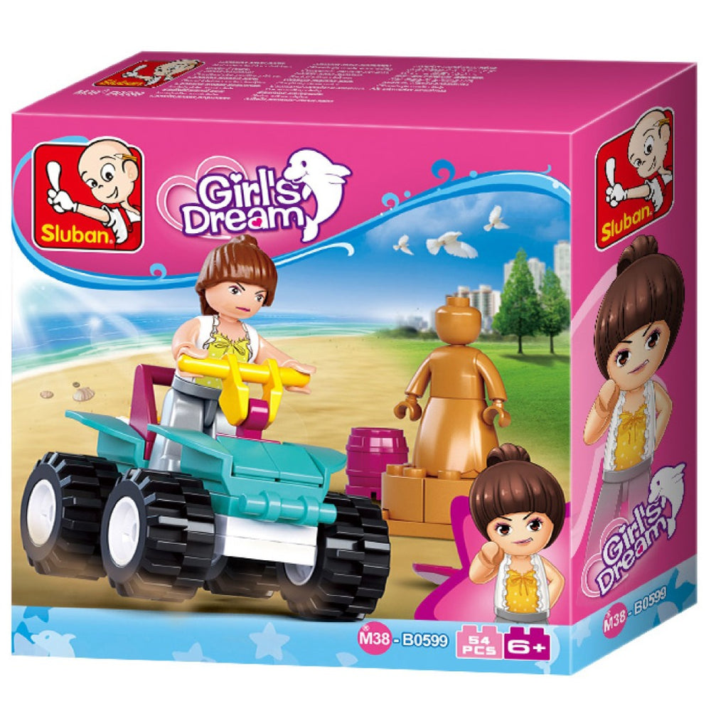 Sluban m38-b0599 meisjes droom strand quad 54-delig
