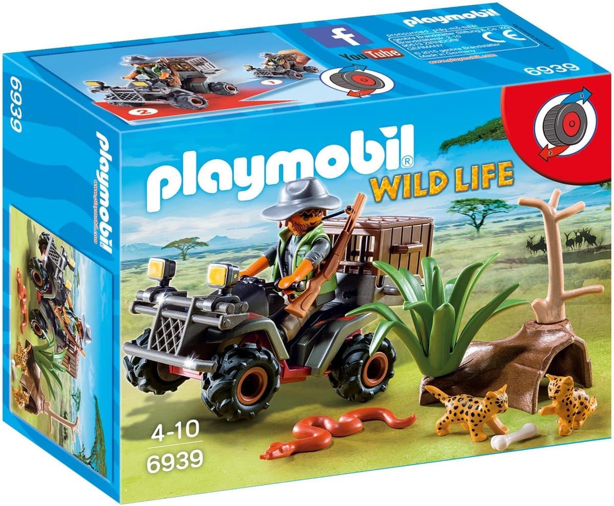 Playmobil wildlife stroper met quad 6939