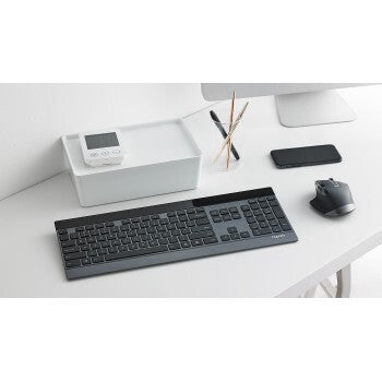 Rapoo 9900m draadloze ultraslanke multi-mode-deskset ui zwart
