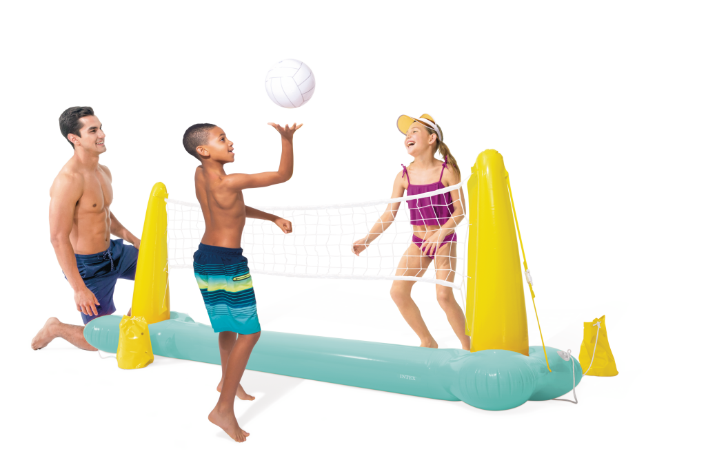 Opblaasbaar volleybal net