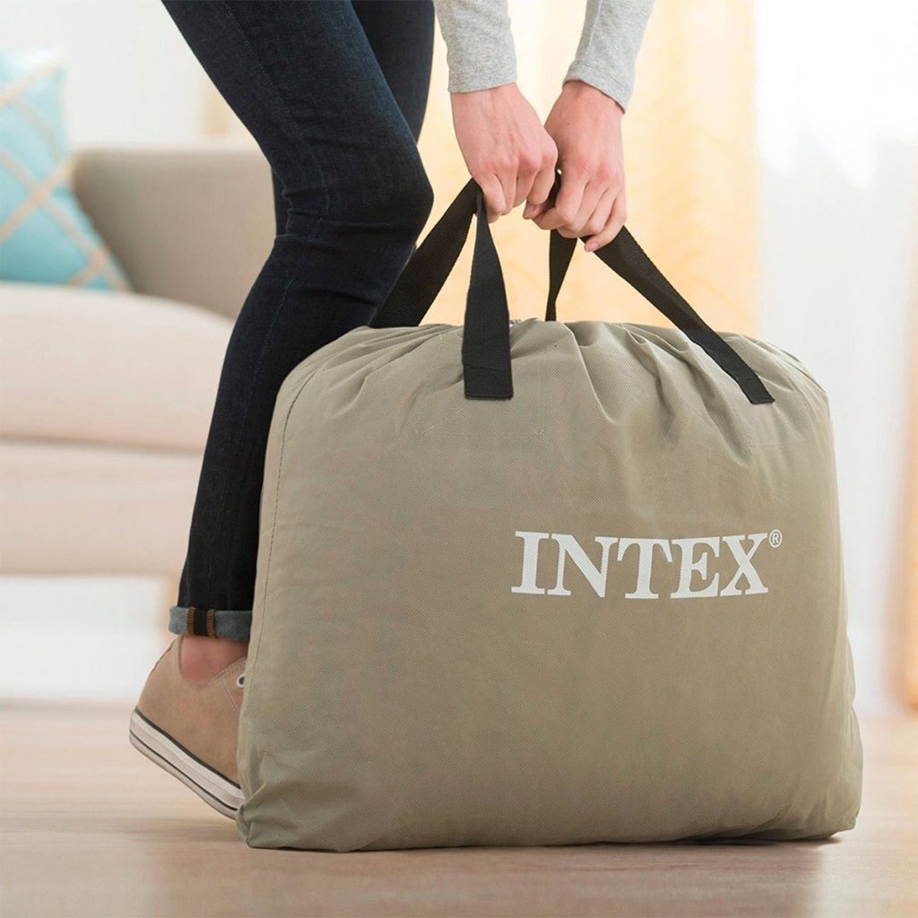 Intex - Kussensteun Verhoogd luchtbed - eenpersoons