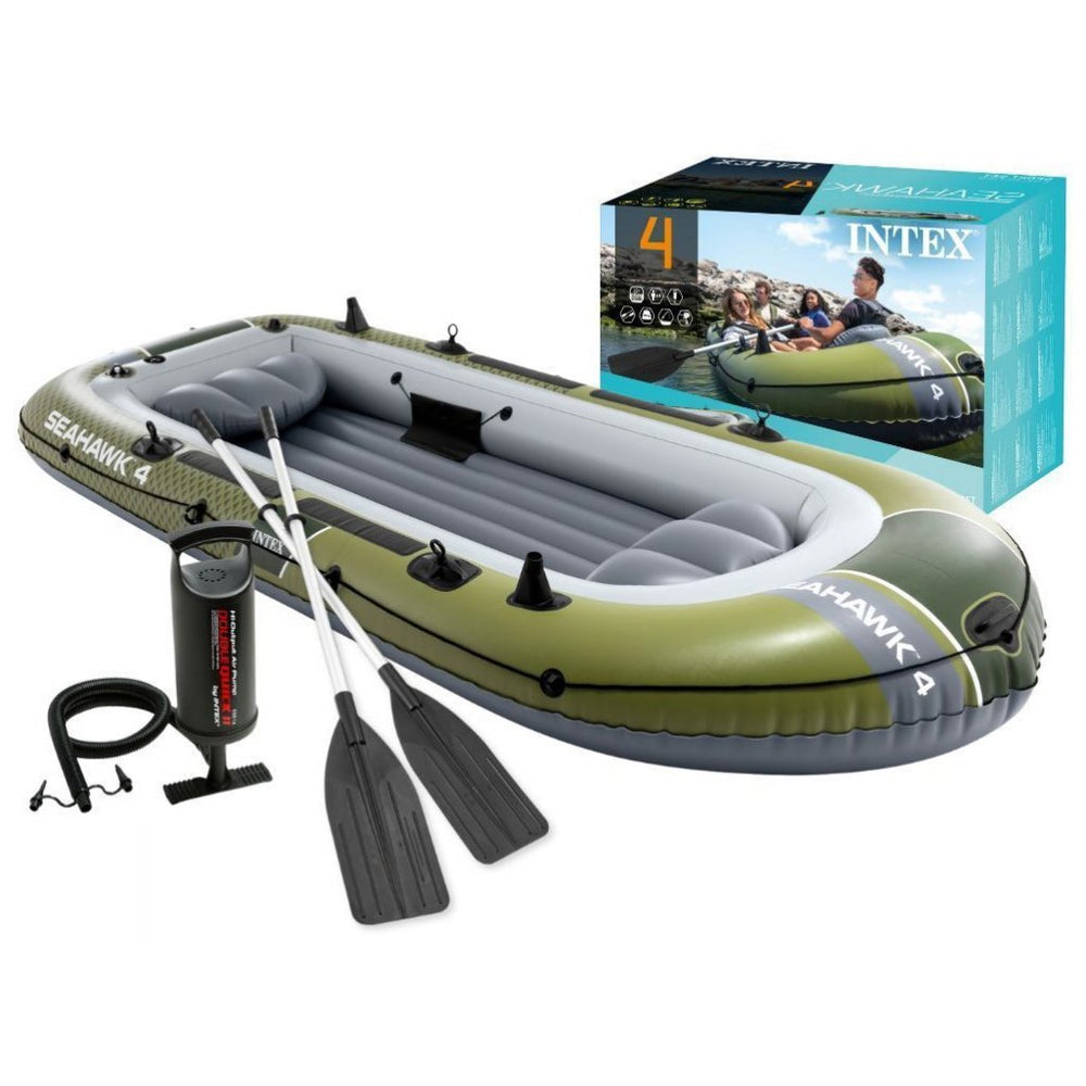 Intex 66334np seahawk 4 opblaasboot 351x145x48 cm groen