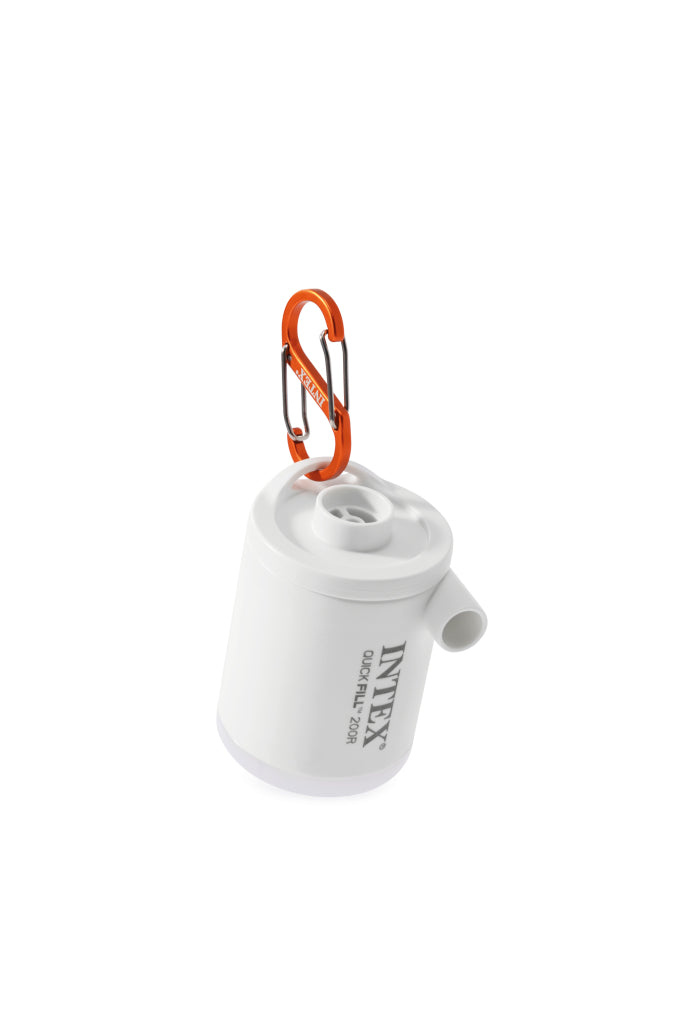 Intex 66647 quickfill tiny air pump met led licht en karbijnhaak
