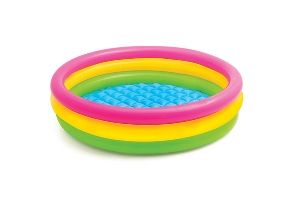 Intex Sunset Glow Kids' Pool + Inflatable Floor 147x33cm